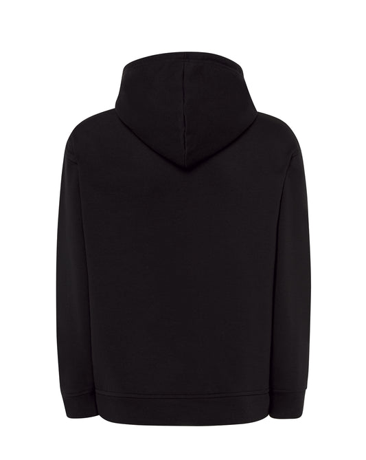 Sweat col rond noir à personnaliser – vue de dos