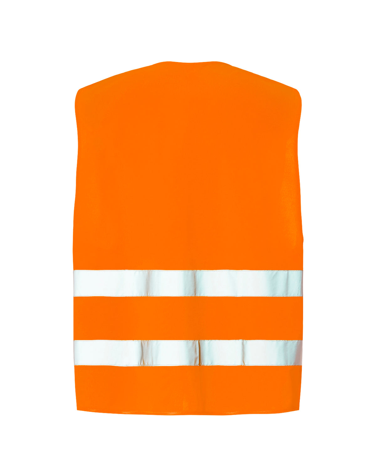 Gilet haute visibilité orange personnalisé – vue de dos