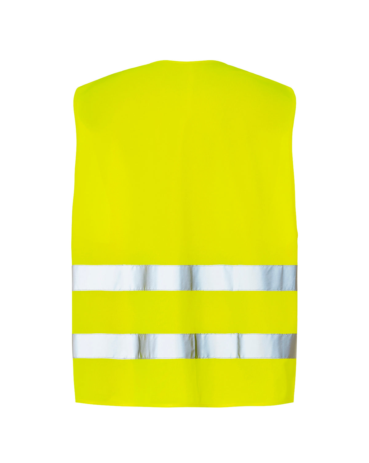 Gilet haute visibilité jaune personnalisé – vue de dos