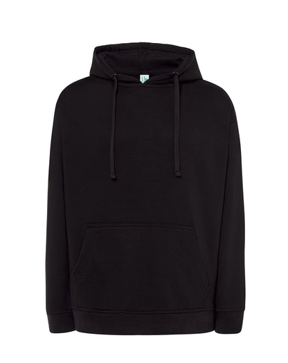 Sweat col rond noir à personnaliser – vue de face