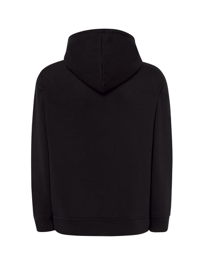 Sweat col rond noir à personnaliser – vue de dos