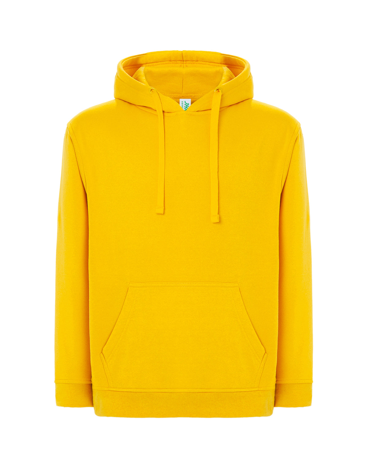Sweat col rond jaune à personnaliser – vue de face