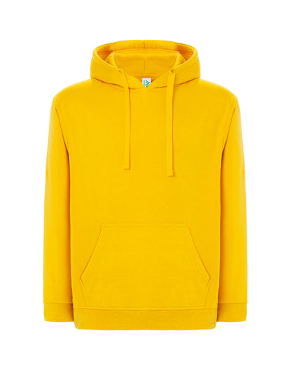 Sweat col rond jaune à personnaliser – vue de face